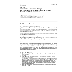 Vergleichts-, Gerichtsverfahren Portugal