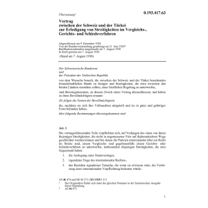 Vergleichs-, Gerichtsverfahren Türkei