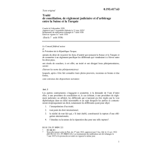 Tr. conciliation, arbitrage Turquie