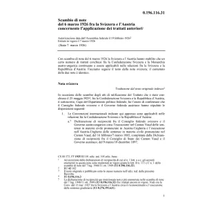 N. applicazione trattati Austria