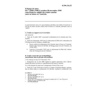 N. validité des traités conclus Autriche