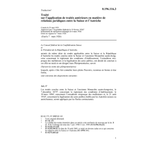 Traité relations juridiques Autriche