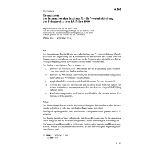 Grundstat. Vereinheitlichung Privatrecht
