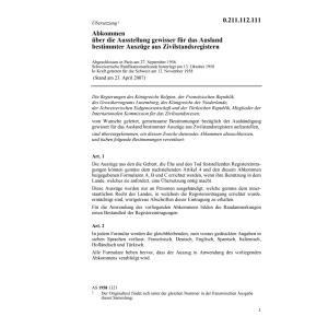 Abk. Auszüge Zivilstandsregister