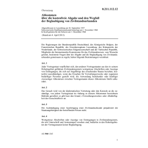 Abk. Abgabe Zivilstandsurkunden