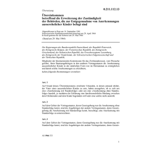 Übereink. ausserehelicher Kinder