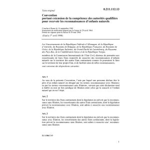 Conv. reconnaissances d'enfants naturels