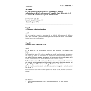 Acc A scambio di atti dello stato civile