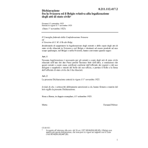 Dich. B legalizzazione atti stato civile
