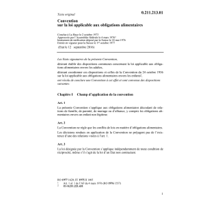 Conv. obligations alimentaires