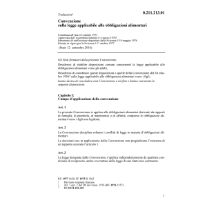 Conv. obbligazioni alimentari