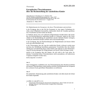 Europ. Übereink. uneheliche Kinder