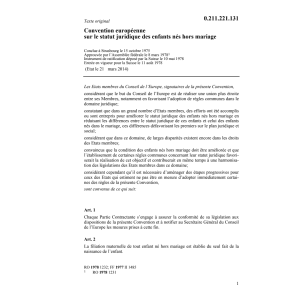 Conv. europ. enfants nés hors mariage