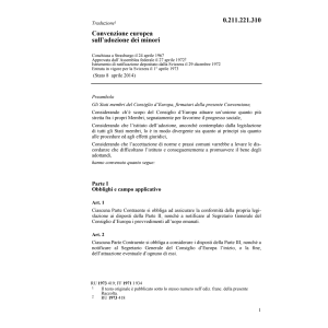 Conv. europ. adozione dei minori