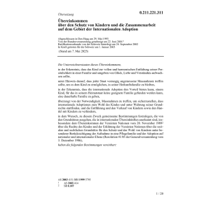 Haager Uebereink.Schutz Kindern Adoption
