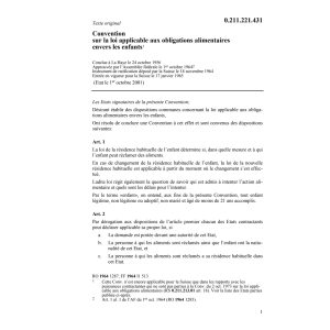 Conv.La Haye obligat.alimentaires enfant