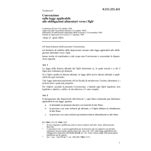 Conv dell'Aia obbligaz.alimentari figli
