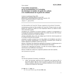 Conv. europ. garde des enfants