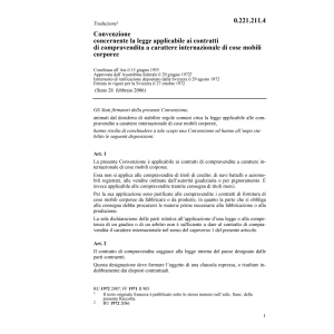 Conv. compravendita di cose mobili