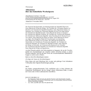 Abk. Einheitliche Wechselgesetz