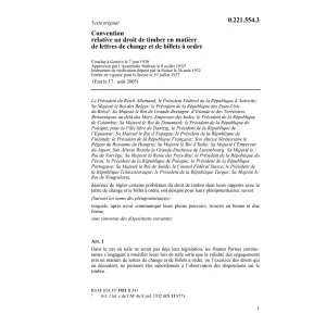 Conv. droit de timbre
