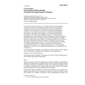 Conv. diritto di bollo
