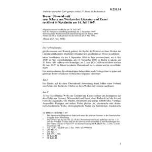 Berner Übereink. Werke Literatur, Kunst