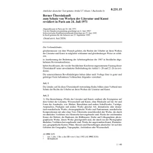 Berner Übereink. Werke Litteratur, Kunst