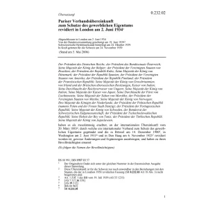 Pariser Übereink. gewerbliches Eigentum