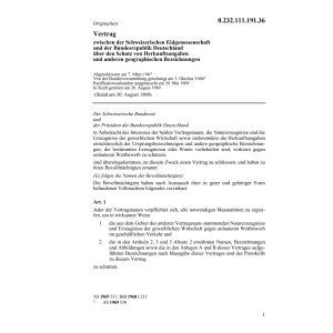 Vertrag BRD Schutz Herkunftsangaben