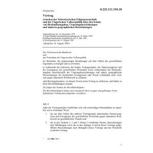 Vertrag HUN Schutz Herkunftsangaben