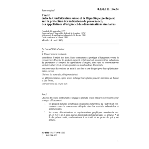 Tr. P prot. indications de provenance