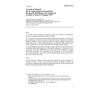 Acc. di Madrid marchi di fabbrica