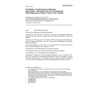 Stockholmer Ergänzungsvereinb. Muster