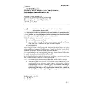 Acc. di Locarno class. desegni, modelli