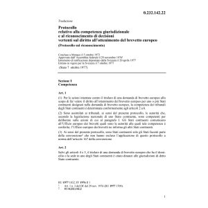 Prot. del 5 ottobre sul riconoscimento