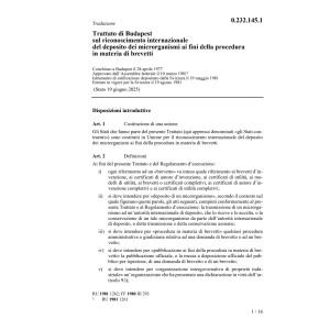 Tratt. di Budapest microorganismi