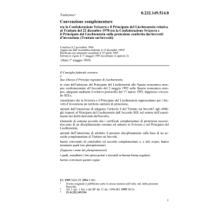 Conv. complementare del 2 novembre 1994