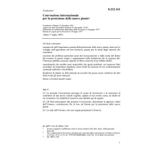 Conv. internaz. protezione nuove piante