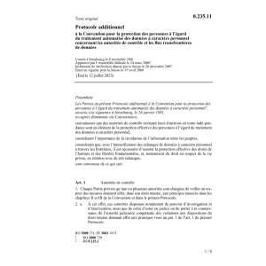 Prot.add.flux transfrontières données