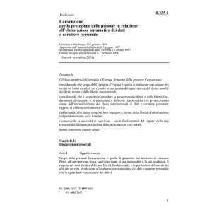 Conv protez.persone elaborazio. dei dati