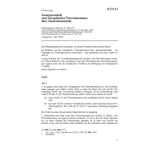 Zusatzprot. Staatenimmunität