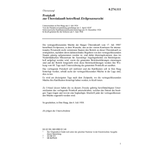 Prot. Zivilprozessrecht