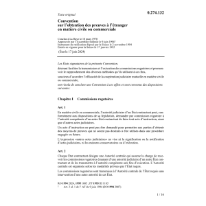 Conv. obtention des preuves