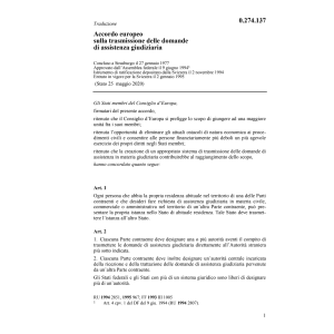 Acc europ domande assistenza giudiziaria