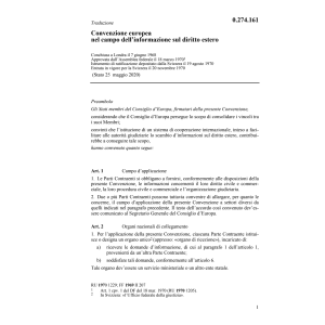 Conv. europ. informazione diritto estero