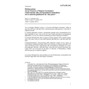 Dich. corispondenza autorità giudiziarie