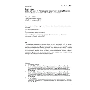 Décl. assistance judiciaire Allmagne