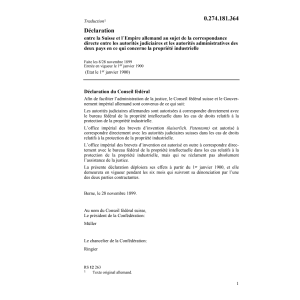 Décl. propiété industr. Empire allemand