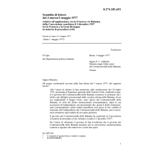Scambio di lettere 3 marzo/3maggio 1977